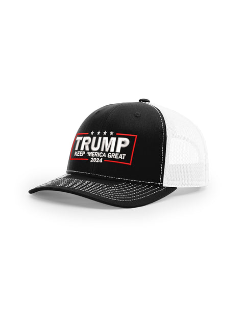 Trump 2024 Keep Merica Great  Premium Unisex Adjustable MAGA Trucker Hat