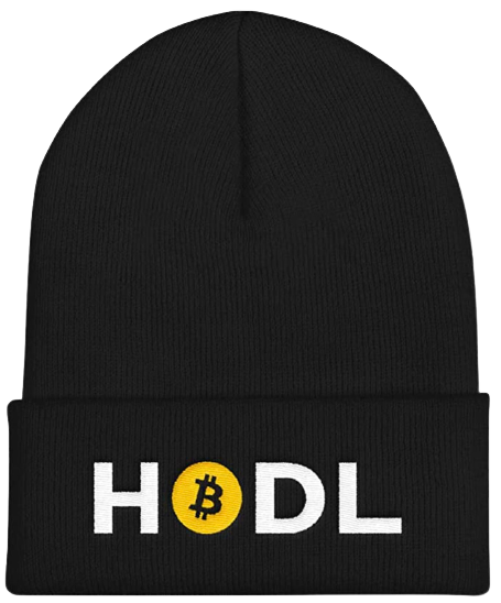 Black HODL Bitcoin Beanie Hat