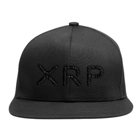 Black XRP Snapback Hat