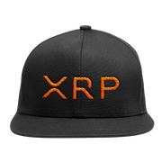 Black Orange XRP Snapback Hat