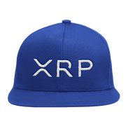 Blue White XRP Snapback Hat