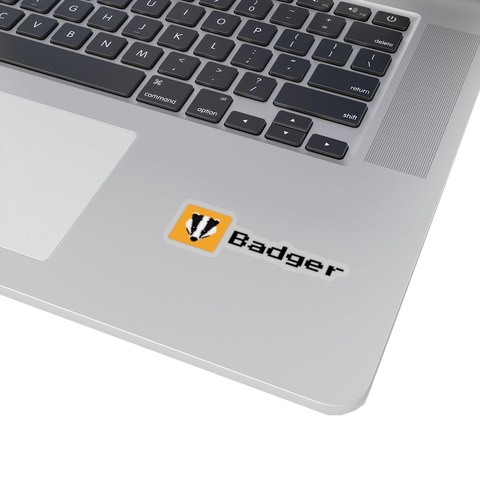 Badger font Sticker