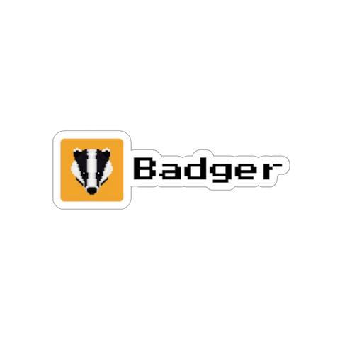 Badger font Sticker