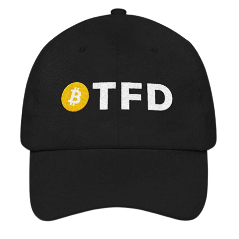 Black BTFD Bitcoin Dad Hat