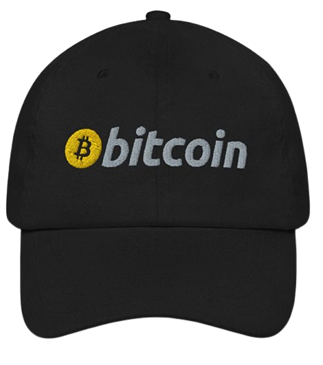 Black Bitcoin Dad Hat