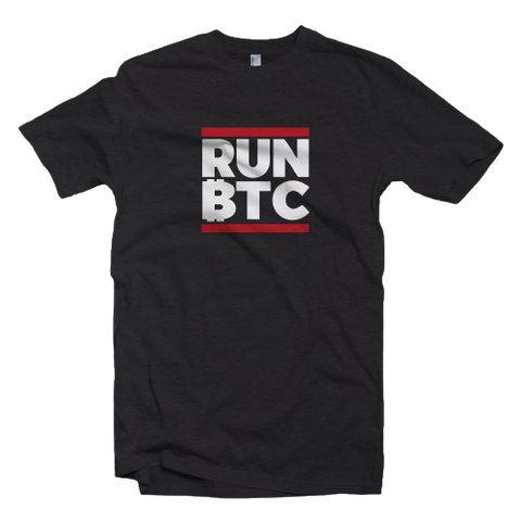Black Bitcoin Run BTC Tee