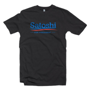 Black Bitcoin Satoshi For President Tee