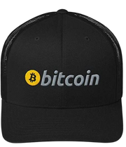 Black Bitcoin Trucker Hat