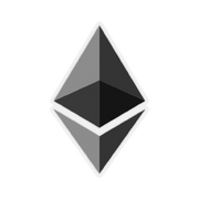 Black Ethereum ETH Logo Transparent Sticker