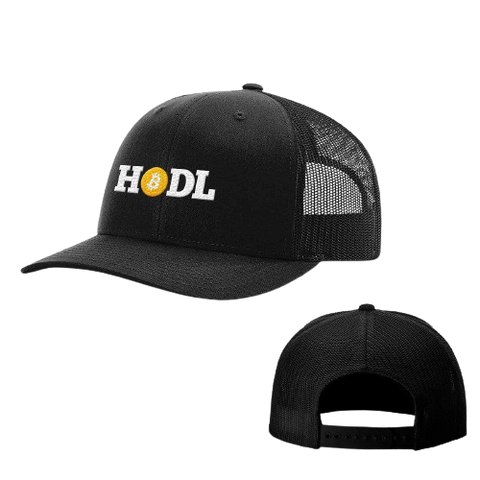 Black HODL Bitcoin Trucker Hat