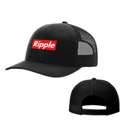 Black Ripple Supreme Style Trucker Hat 