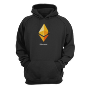 Black Yellow Ethereum Logo ETH Hoodie