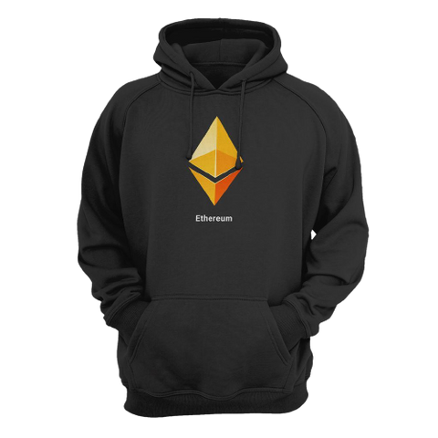 Black Yellow Ethereum Logo ETH Hoodie