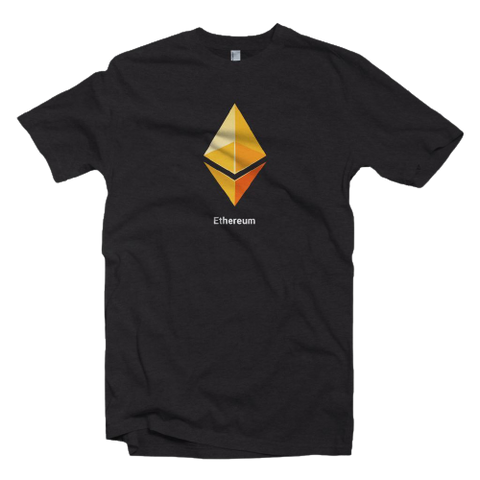 Black Yellow Ethereum Logo ETH Tee