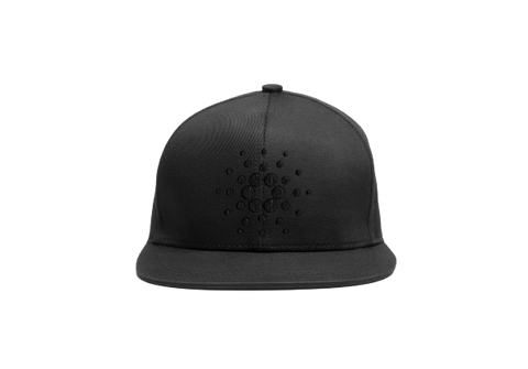 Black Cardano ADA Logo SnapBack Hat