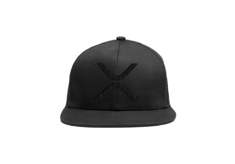 Black XRP Logo Snapback Hat