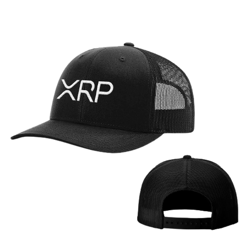 Black Black XRP Trucker Hat 