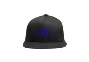 Black Blue Cardano ADA Logo SnapBack Hat