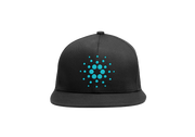 Black Cyan Cardano ADA Logo SnapBack Hat