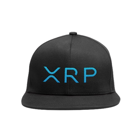Black Cyan XRP Snapback Hat
