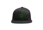 Black Green Cardano ADA Logo SnapBack Hat