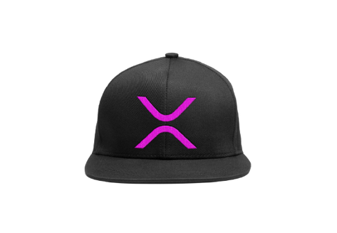 Black Pink XRP Logo Snapback Hat