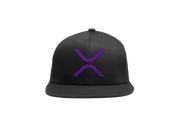 Black Purple XRP Logo Snapback Hat