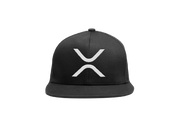 Black White XRP Logo Snapback Hat