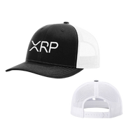 Black White XRP Trucker Hat