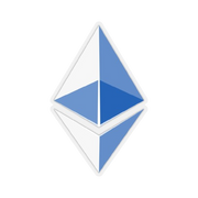 Blue Ethereum ETH Logo Transparent Sticker
