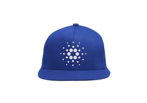 Blue White Cardano ADA Logo SnapBack Hat