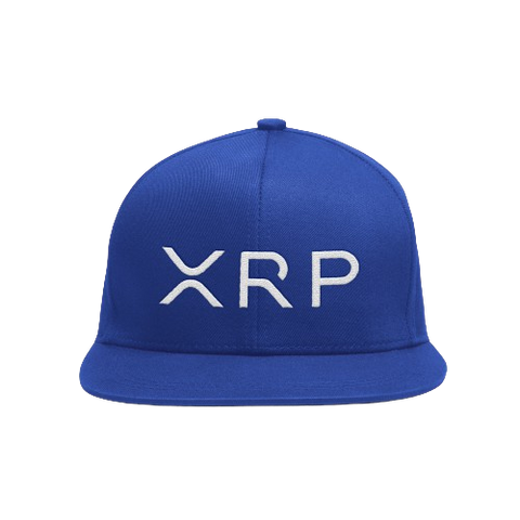 Blue White XRP Snapback Hat