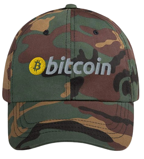Camo Bitcoin Dad Hat