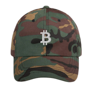 Camo Bitcoin Logo Dad Hat