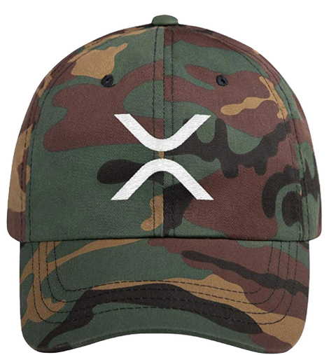 Camo Fatigue XRP Logo Dad Hat