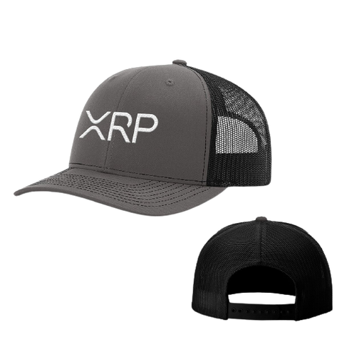 Charcoal Black XRP Trucker Hat