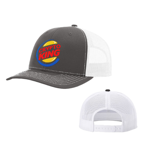 Charcoal White Crypto King Tucker Hat