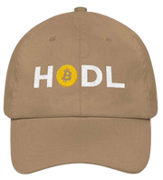 Kaki HODL Bitcoin Dad Hat