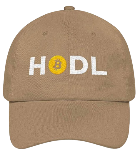 Kaki HODL Bitcoin Dad Hat