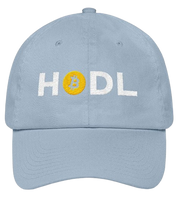 Light Blue HODL Bitcoin Dad Hat