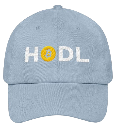 Light Blue HODL Bitcoin Dad Hat