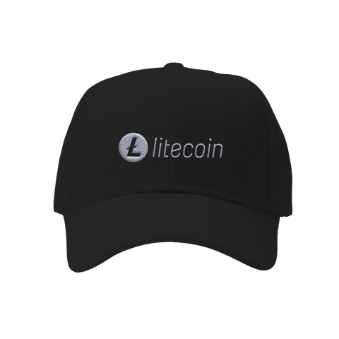 Litecoin Font Dad Hat