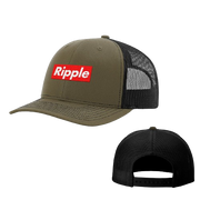 Loden Green Black Ripple Supreme Style Trucker Hat