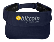 Navy BTC Bitcoin Accepted Here Visor