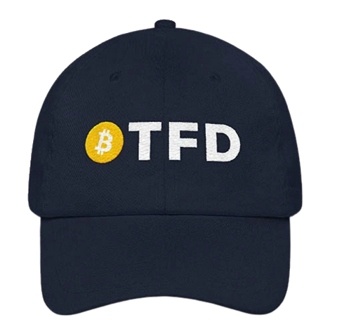 Navy BTFD Bitcoin Dad Hat