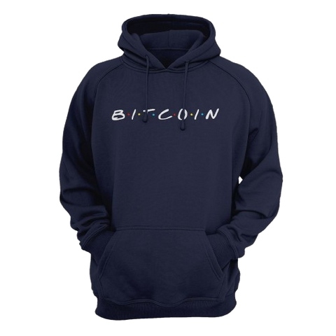 Navy Bitcoin Friends Hoodie