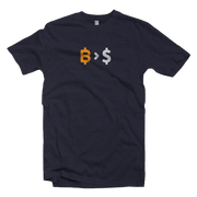 Bitcoin Over Fiat Money Tee