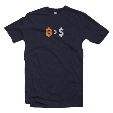 Bitcoin Over Fiat Money Tee