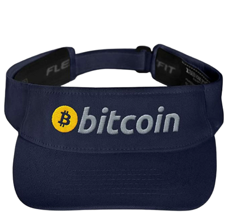 Navy Bitcoin Visor