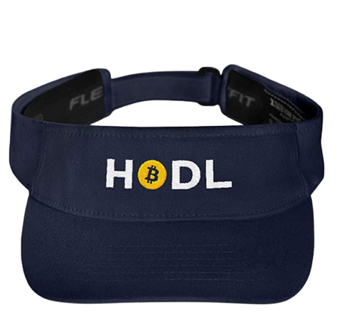 Navy HODL BTC Visor